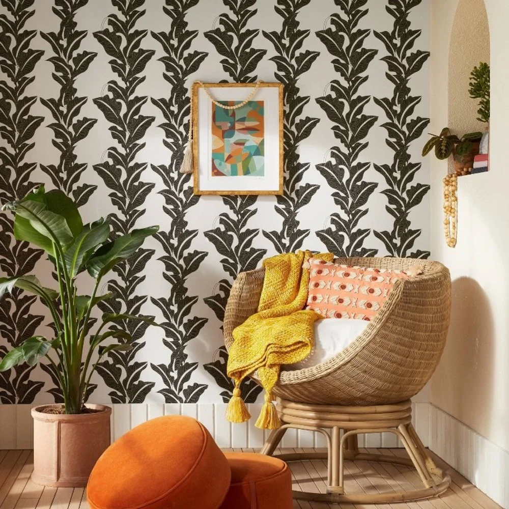 2!!!! JUNGALOW x OPALHOUSE NEW Botanical leaf peel and stick wallpaper
